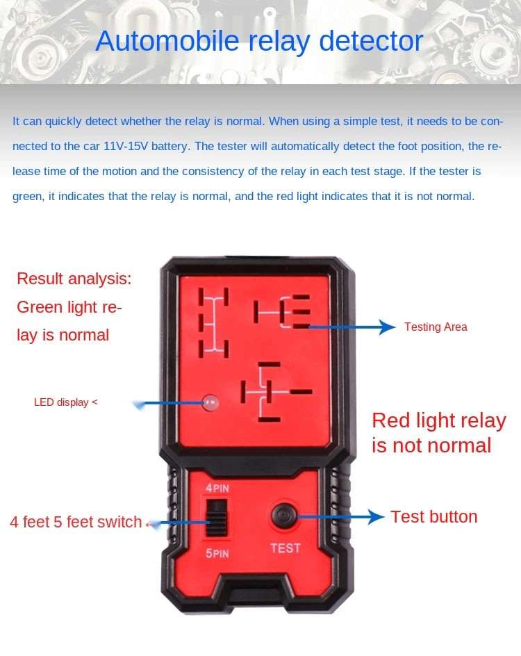 Other Tools & Kits Car Universal Relay Tester 12V Automotive Relay